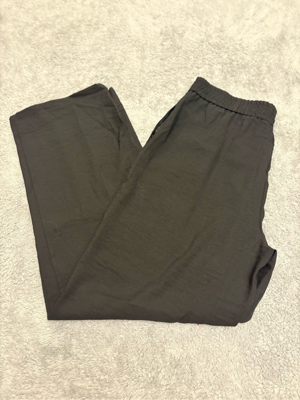 Topshop Black Elastic-Waist Wide Leg Dress Pants NWT Size 12